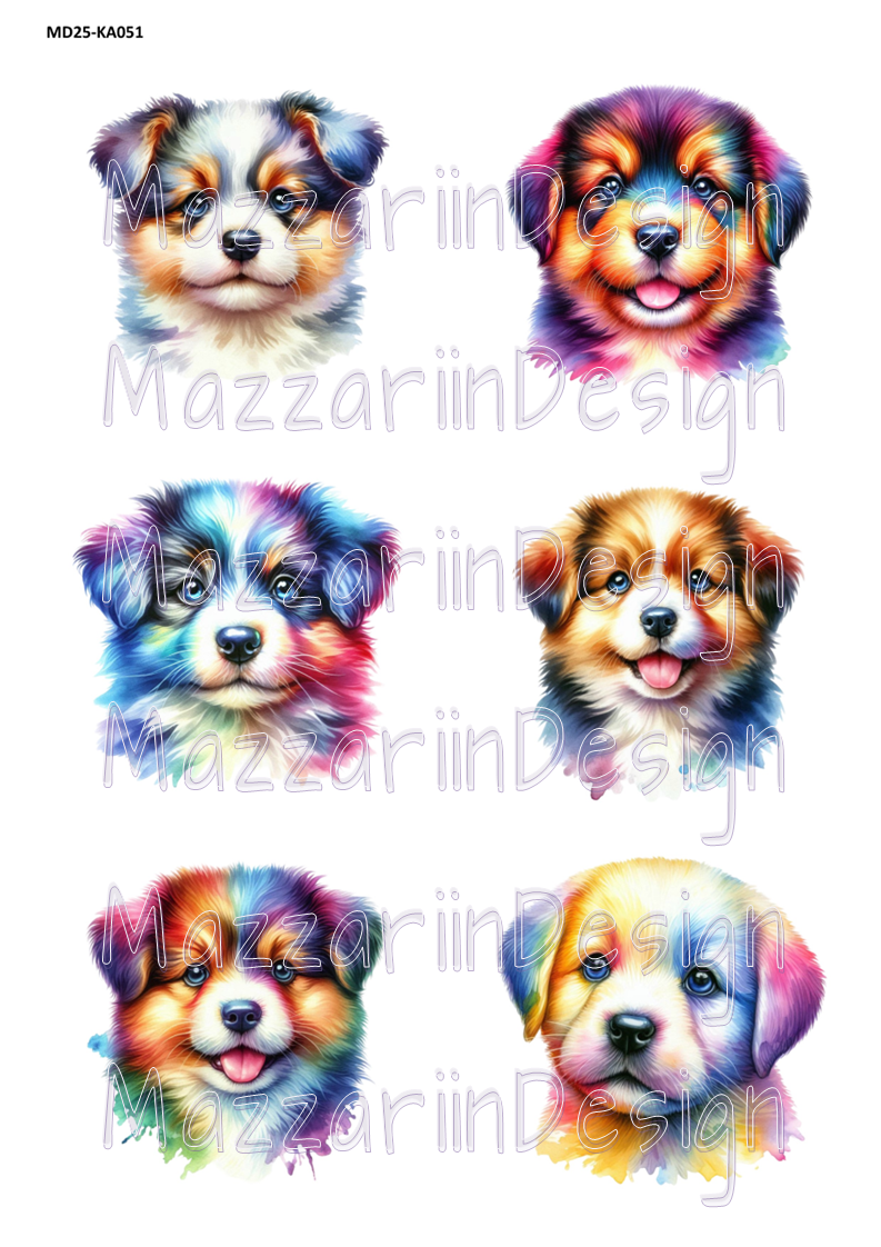 KA051 Colourful dog