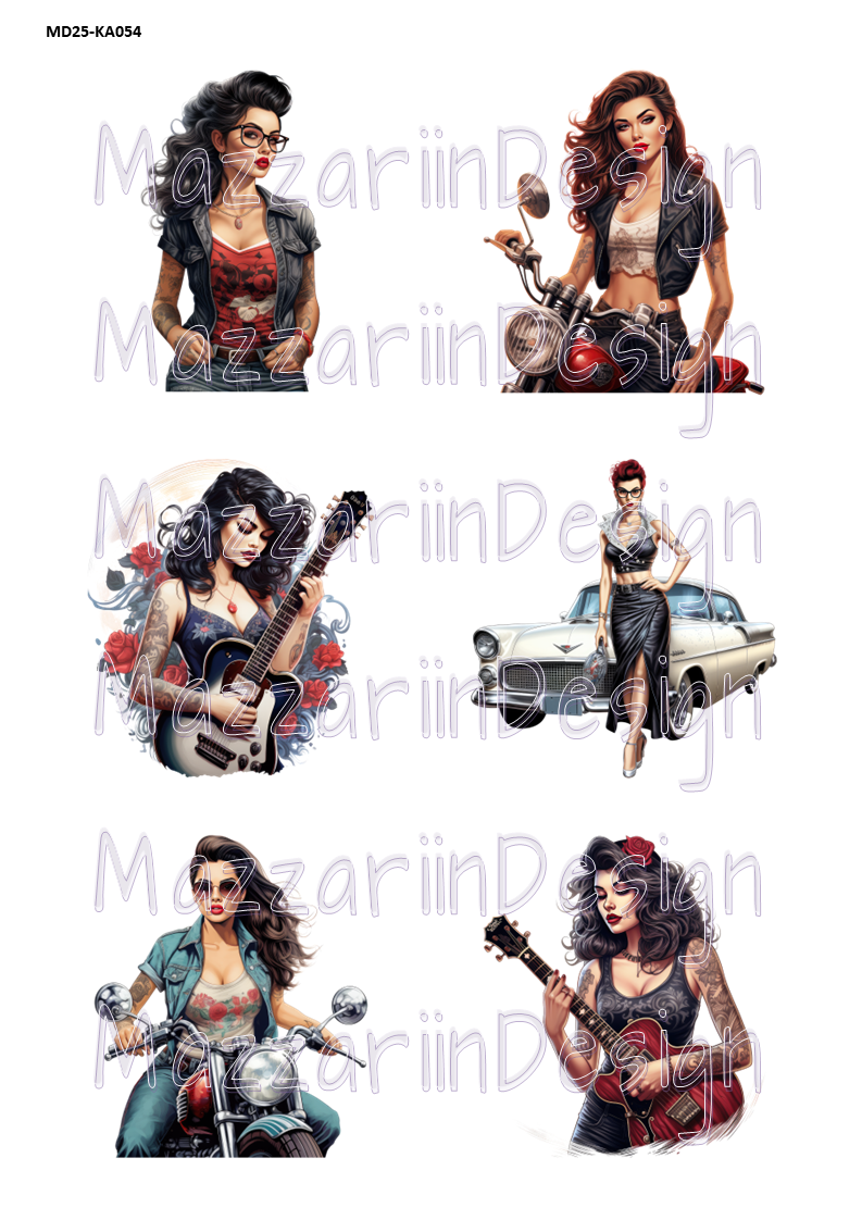 KA054 PinUp Girls