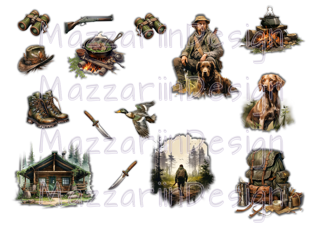 Hunting diecuts