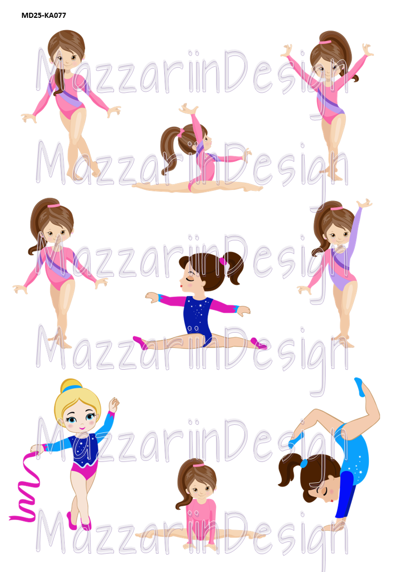 KA077  Gymnastic girl 01