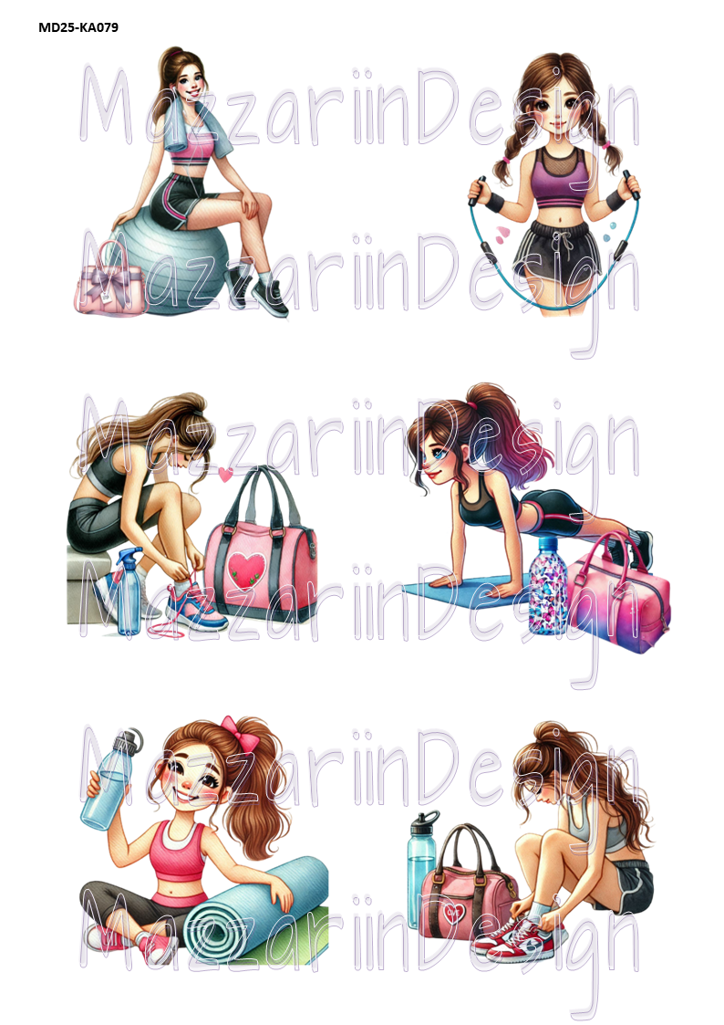 KA079  Gymnastic girl 03