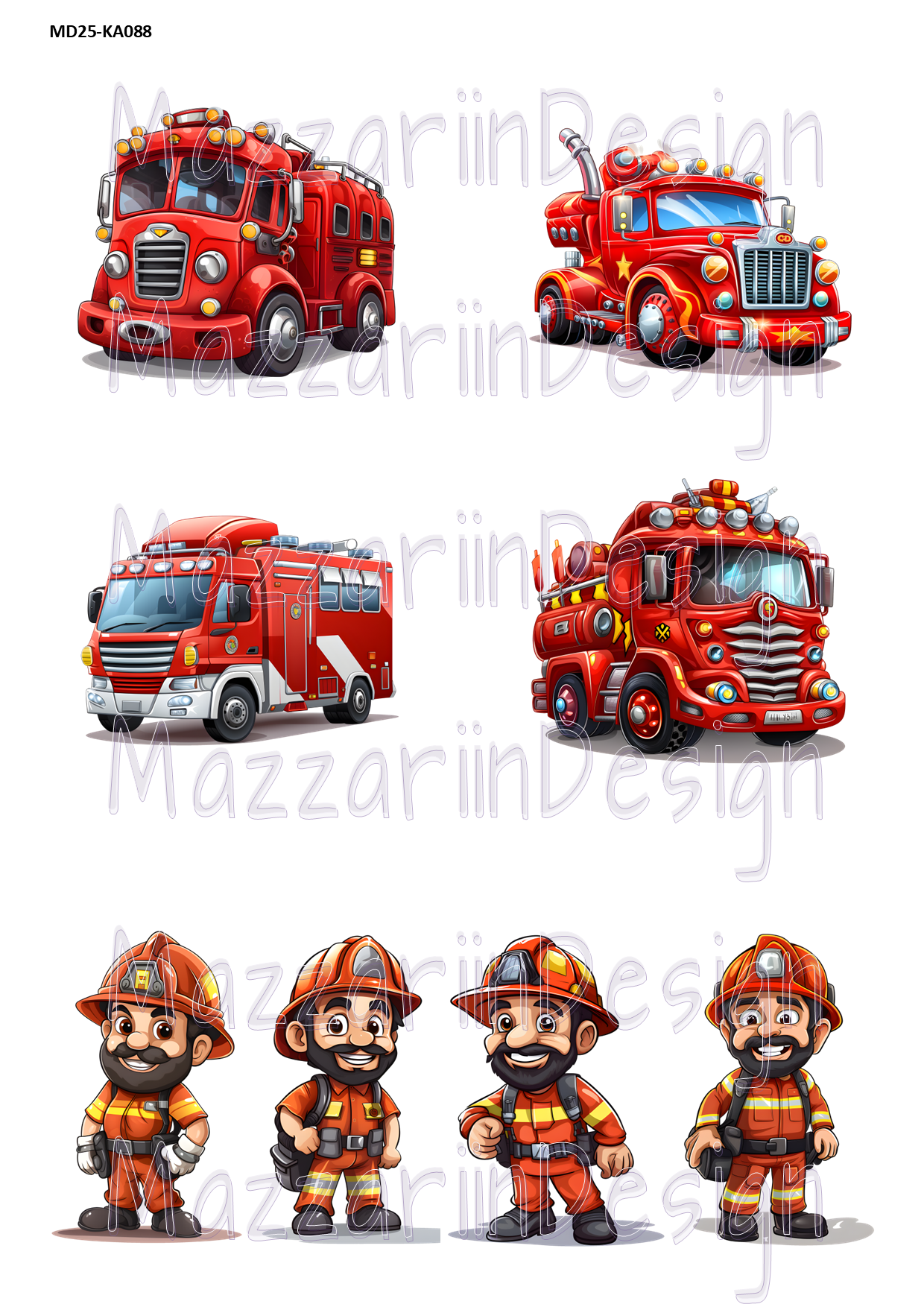 KA088 Brandbilar / Brandmän