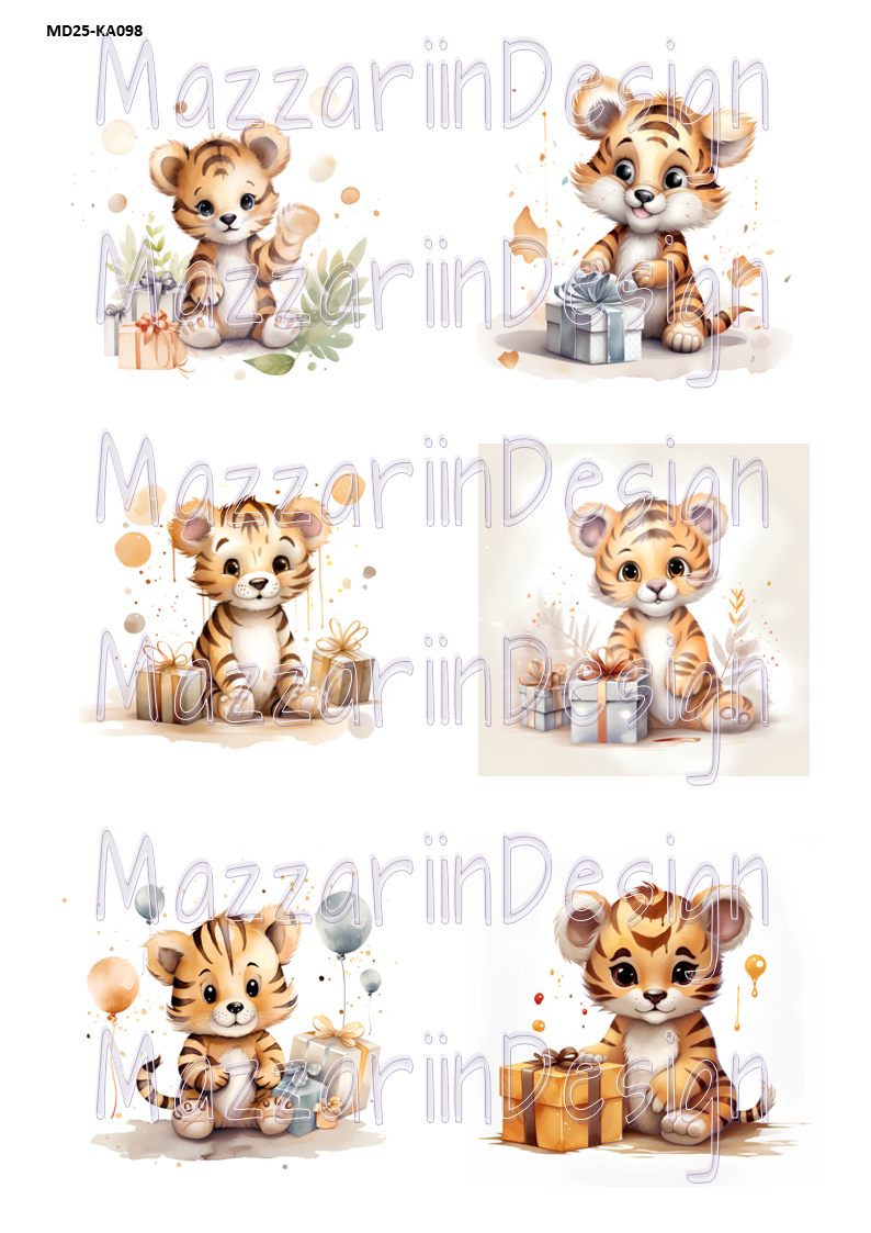 KA098 Gullig tiger