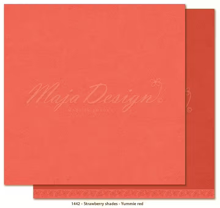 Maja Design - Monochromes - Strawberry Thief - Yummie Red