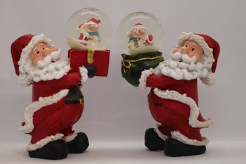Nisse med snøkule 2pk