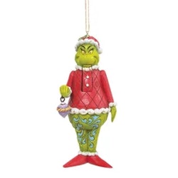 Grinch nøtteknekker med julekule