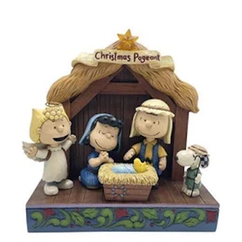 Snoopy og knøttene som "jesusbarnet i krybben"