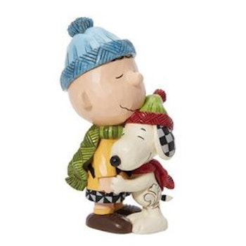 Snoopy gir klem til Charlie Brown (Baltus Brun)