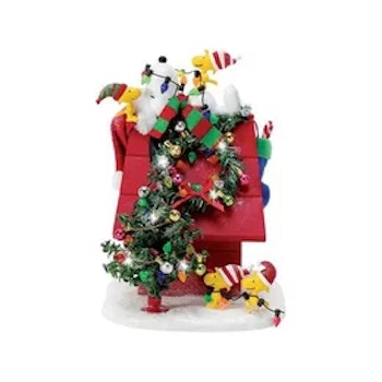 Snoopy og Woodstock pynter ekstra