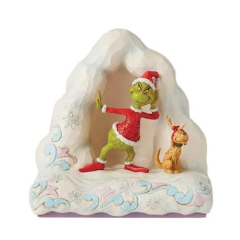 Grinch i snøhule med Max (lyser)