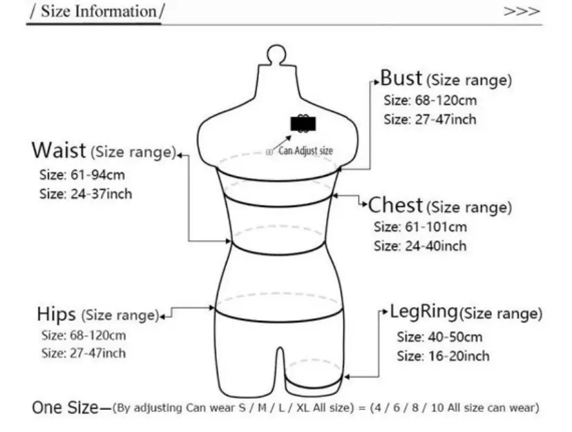 Adjustable harness bra black Made in EU Germany