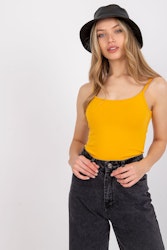 Basic Sleeveless Top, Yellow, Made In EU, BFG