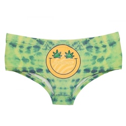 Boxertrosa med Ogräs Marijuana smile, Grön