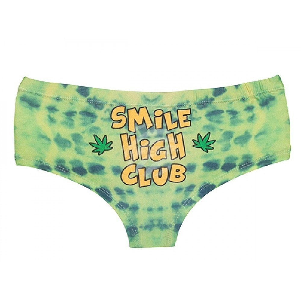 Boxer briefs with Weed Marijuana smile, Green