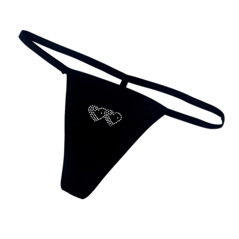 Thong T-Back Thong with heart on the front