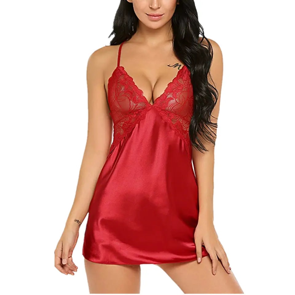 Sexy Transparent Nightgown Women's Lingerie Babydoll