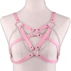 Sexy Women's Harness For Breast with Chain & O-Rings