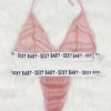 Bikini Set with text SEXY BABY