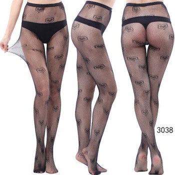 Sexy Tights, Hearts Pattern