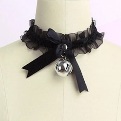 Choker Halsband med Bjällra - Justerbar