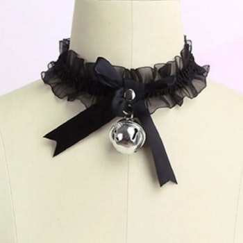 Choker Necklace with Bell - Adjustable Length