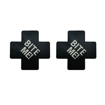 Nipple Sticker "BITE ME" X - Black & White
