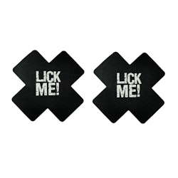 Nipple Sticker "LICK ME" X - Black & White