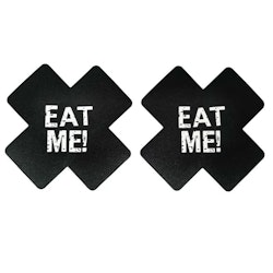 Autocollant "EAT ME" pour Nipple X - Noir & Blanc