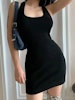 Hot Woman Clothes in sexy black dress