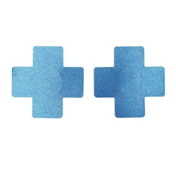 Blue Nipple Cross Sticker | Hot Woman Clothes