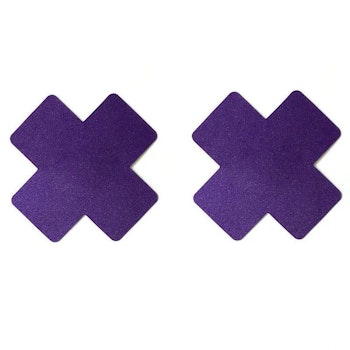 Purple Nipple Cross Sticker | Hot Woman Clothes