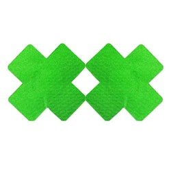 Nipple Cross Sticker in Green | Hot Women Clothes