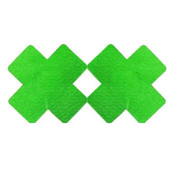 Nipple Cross Sticker in Green | Hot Women Clothes