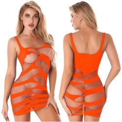 Orange Lingerie Underklänning - tight Mesh | Hot Woman Clothes