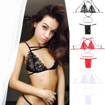 Underkläder Set - Svart, Röd, Vit | Hot Woman Clothes
