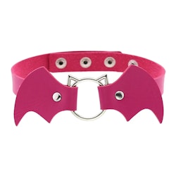Rose Choker with Bat Motif | Hot Woman Clothes