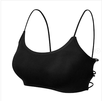 Backless Bra Top in Black - For Flexible and Stylish Training