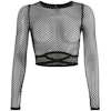 Sexy Fishnet Mesh Top With Strap Around The Belly | Hot Clothes