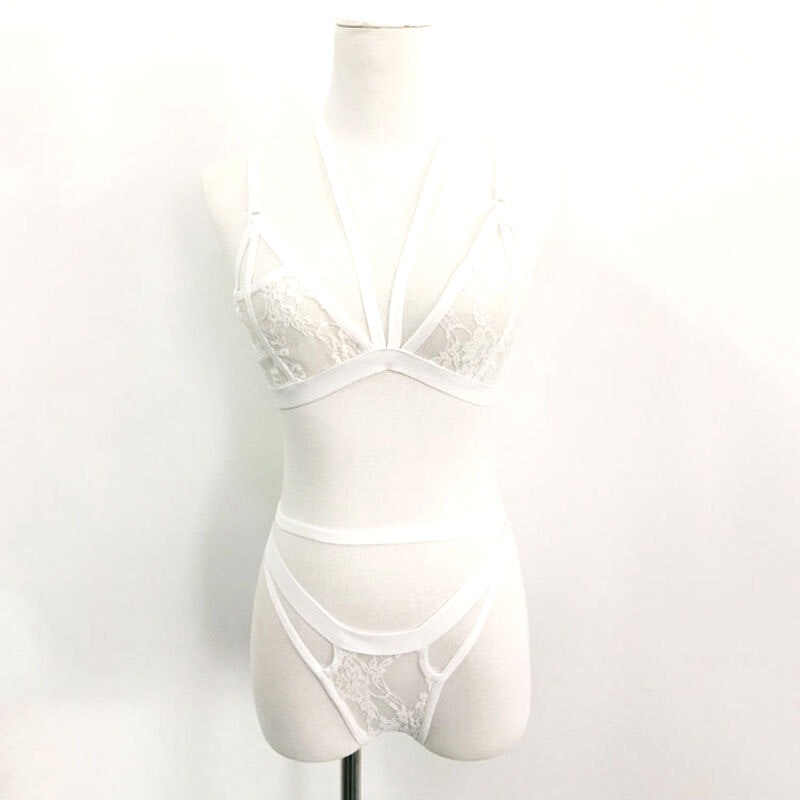 Lingerie Set - White Lace Bra & Panty | Hot Woman Clothes