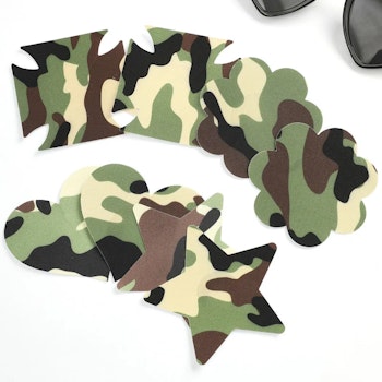 Camouflage Nipple Sticker Ladies | Hot Woman Clothes