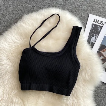 Sleeveless Top with Unique Straps - Black