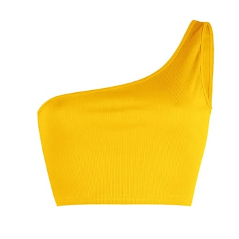 Yellow Crop Top - One Strap | Sexy Women's Clothing