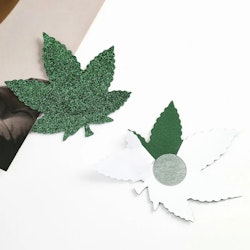 Bladformade  Gröna Bröstvårtsklistermärken | Bröstvårta Pasties