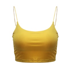 Gul Bandeau Crop Top – Sexig | Snygga Damkläder Online