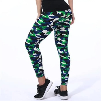 Camouflage leggings with high waist | Military women's clothing