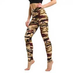 Leggings pour femmes camouflage forêt clair | Vêtements femme chaude