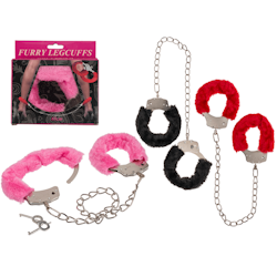 Fotbojor med Rosa Päls | för Bondage Rollspel eller BDSM