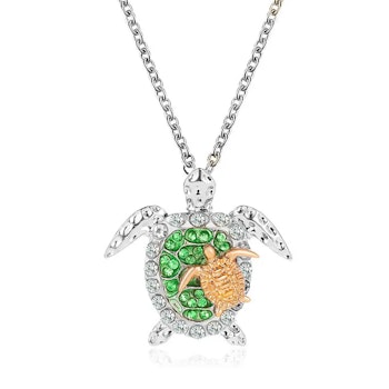 Adjustable Necklace with Turtle motif | 2 Turtles