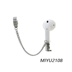 Earring for Airpod Headphones | LOVE Pendant & Silver Chain