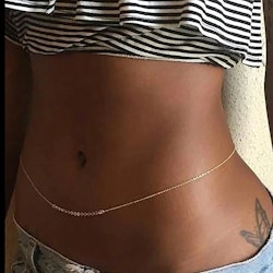 Sexig Paljetter Magkedja - Guld/Silver | Dam Accessoarer